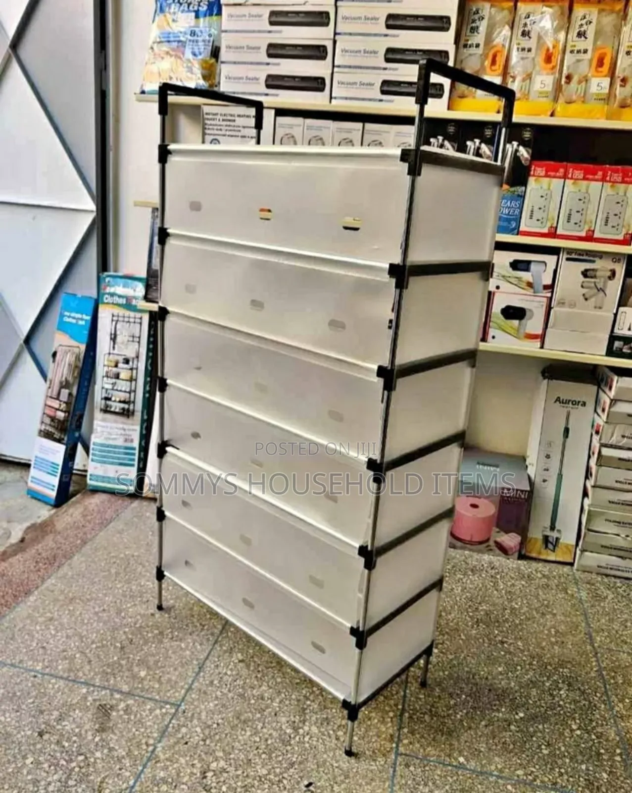 6layers Shoe Rack With Cover