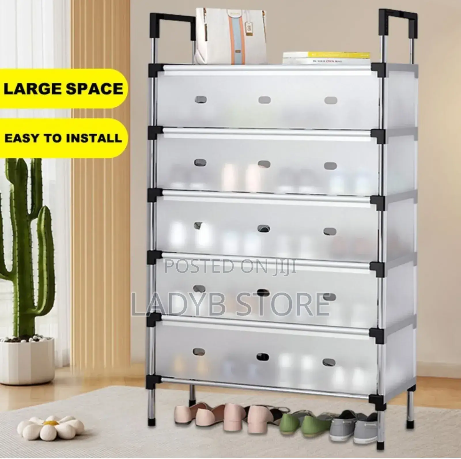 6 Layers Dust Proof Shoe Rack