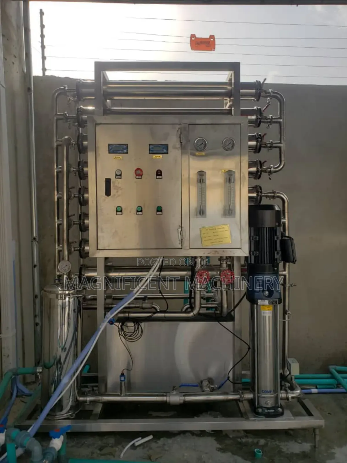 2000ltrs Reverse Osmosis Water Purification System (With 8 Membranes)