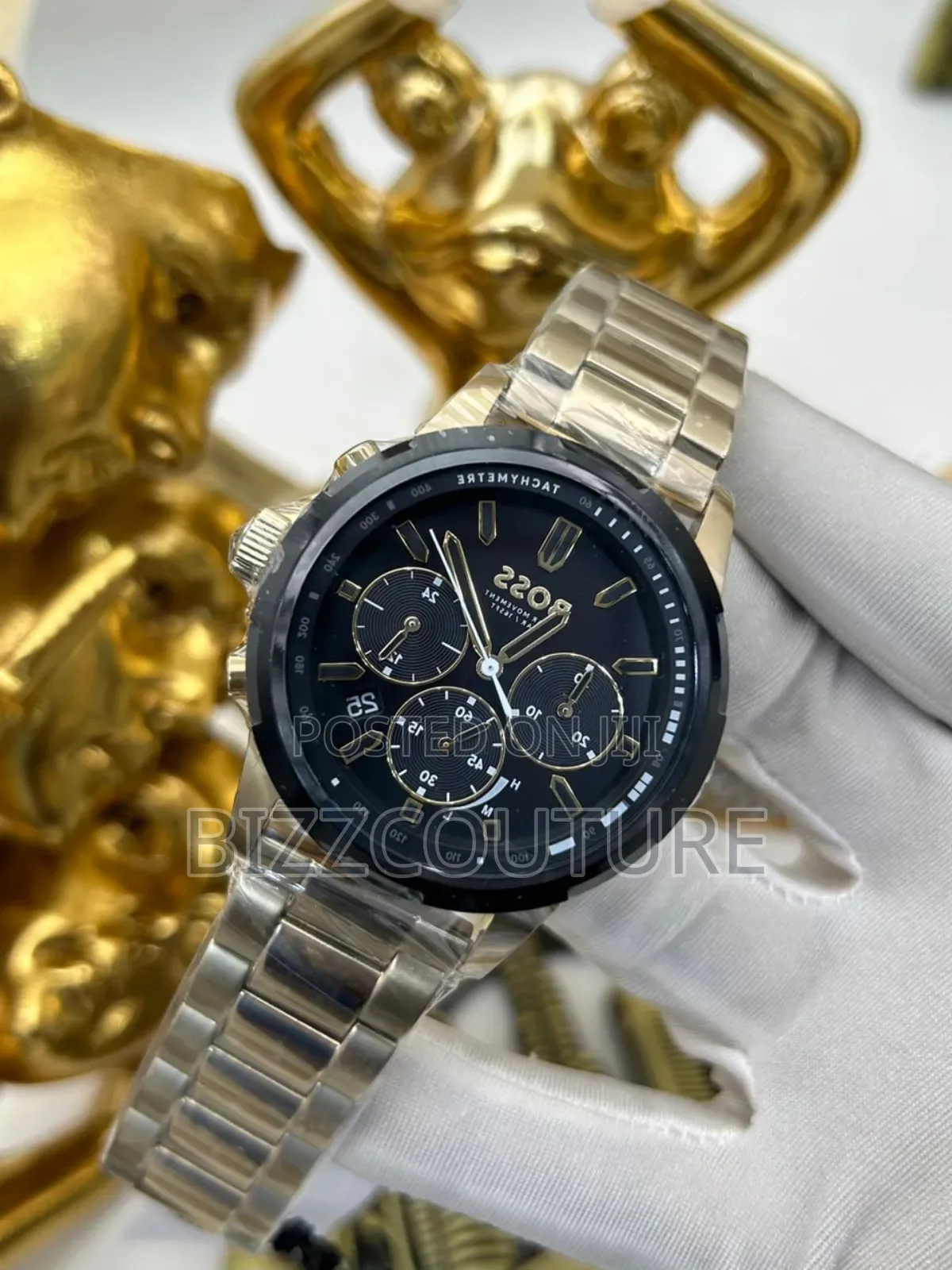 Original Boss Black Stainless Steel Watch Is Available.