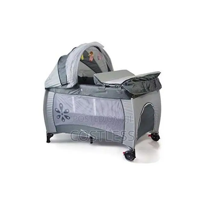 Baby Foldable Trend Yard Bed Cot With Canopy and Net