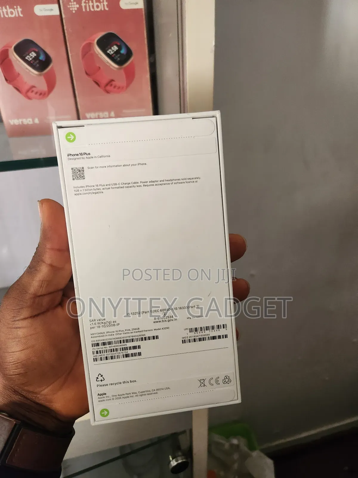 New Apple iPhone 16 Plus 256 GB Pink