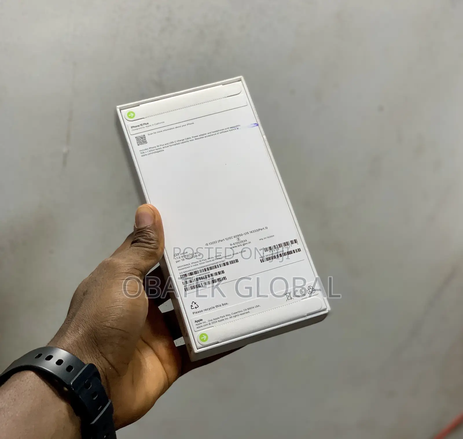New Apple iPhone 16 Plus 128 GB White