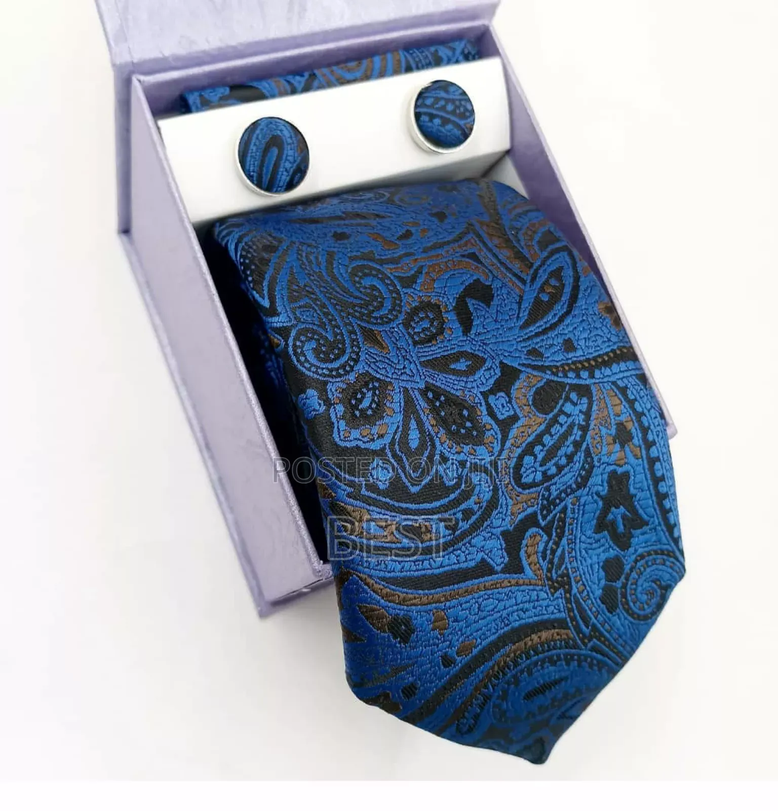 High Quality Complete Set Ties With Cufflinks P-Squear