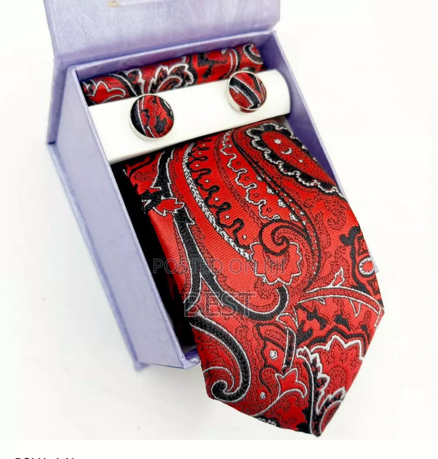 High Quality Complete Set Ties With Cufflinks P-Squear