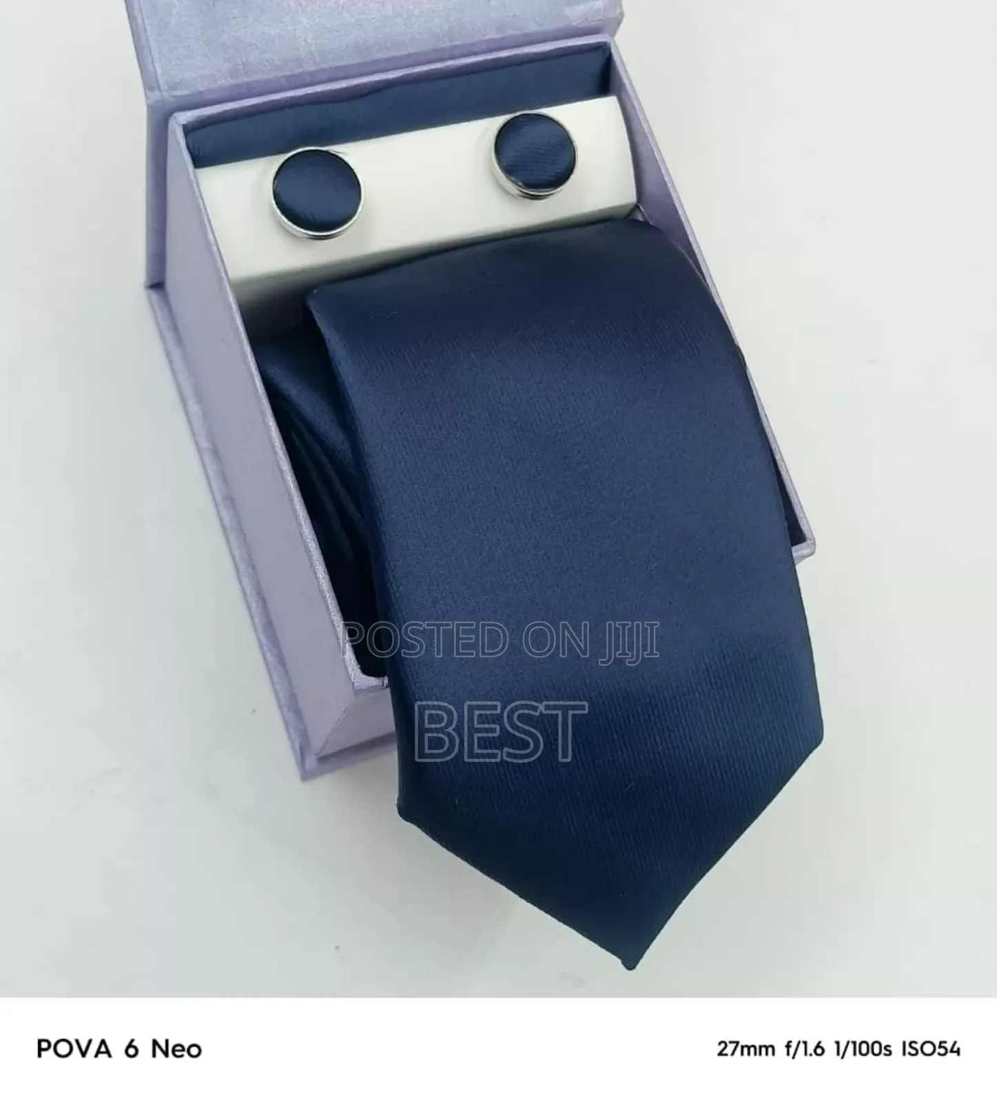 100% Silk Bux Ties With Pocket Square and Cufflinks