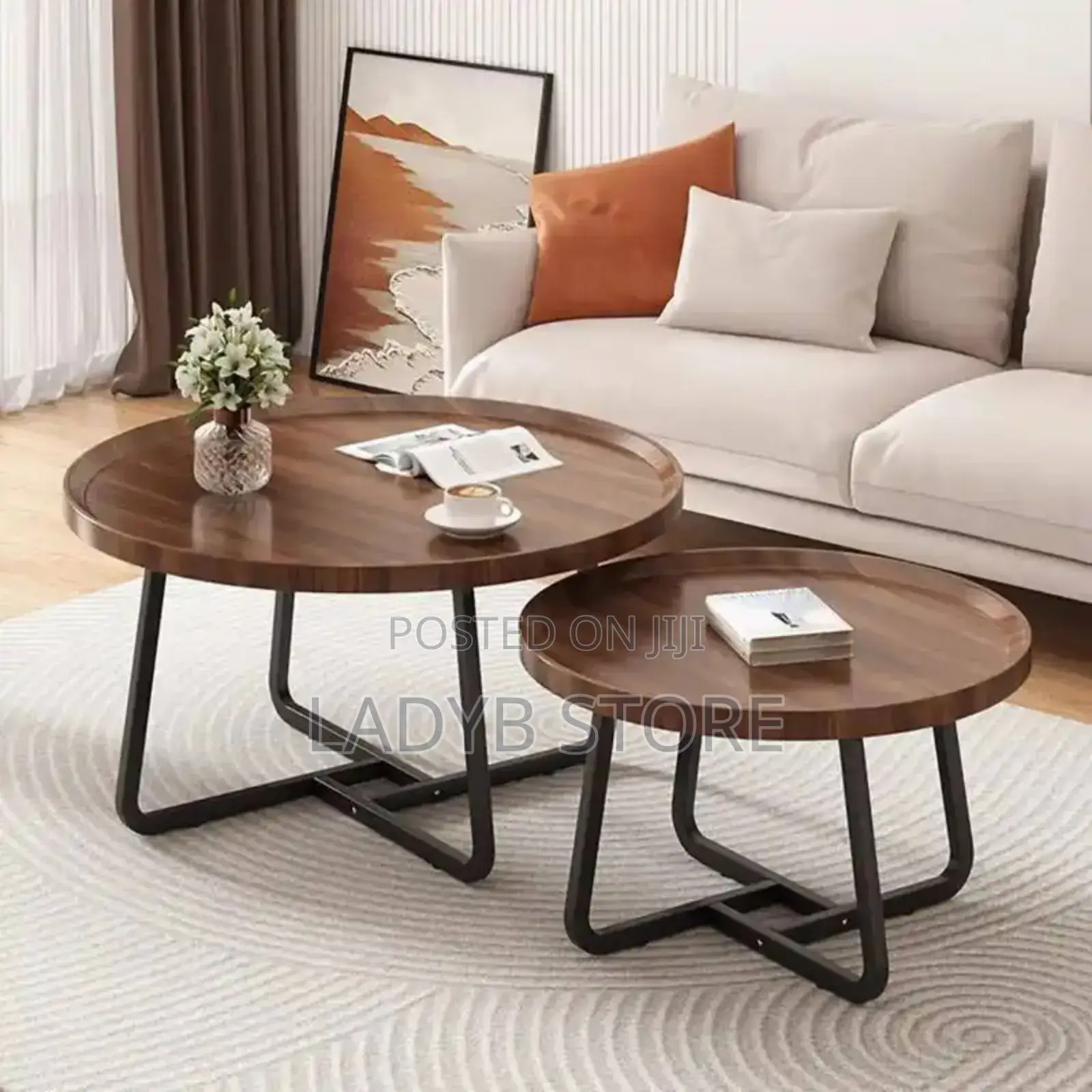 2set Wooden Center Table