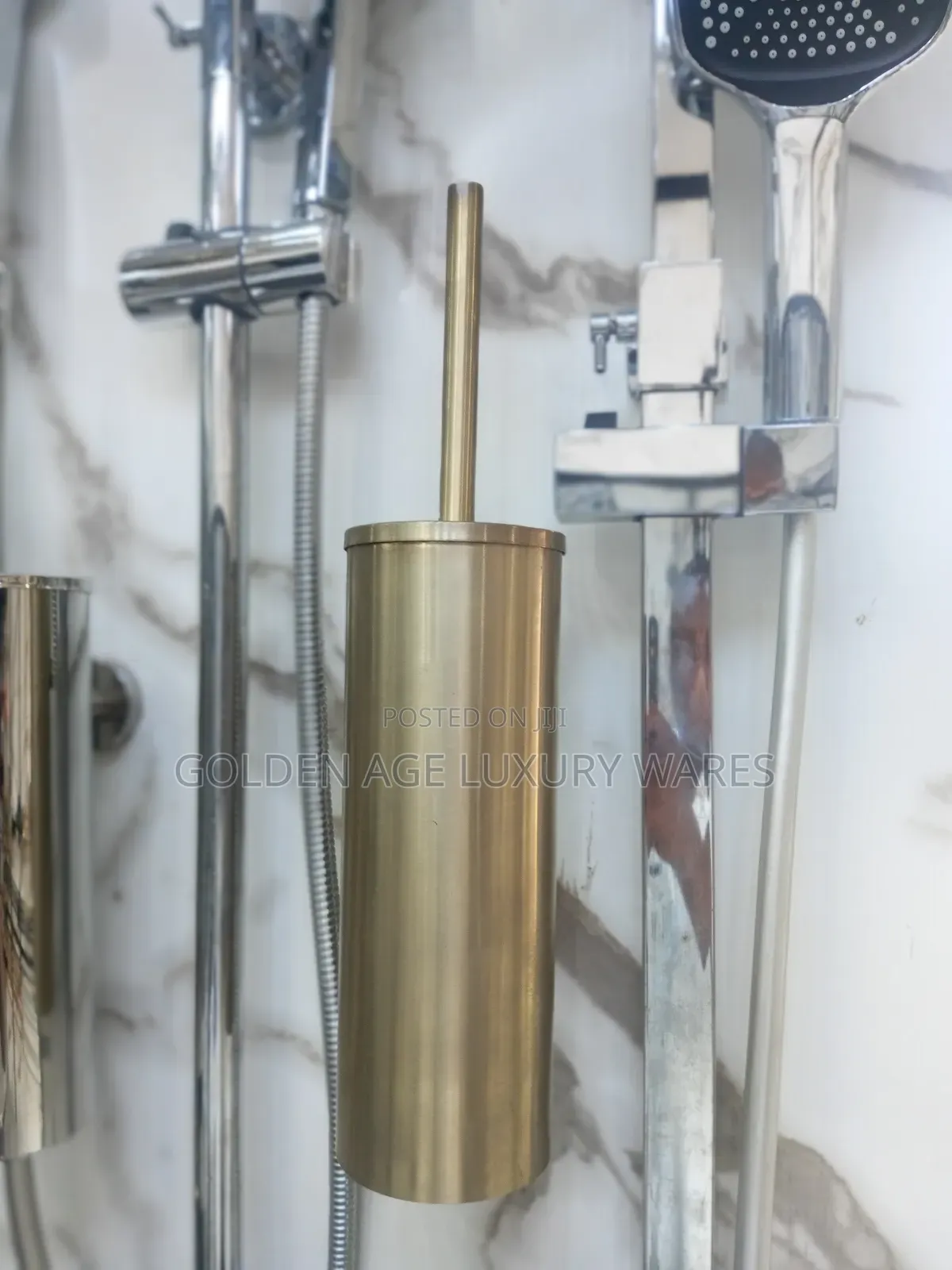 Mat Gold Toilet Brush
