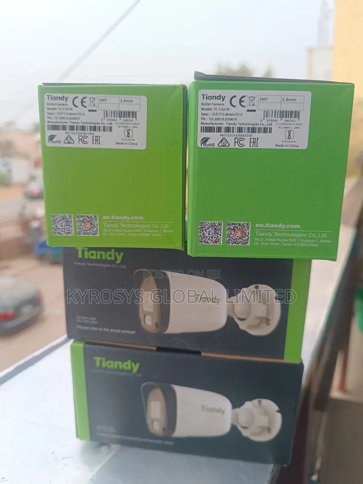 Tiandy 2mp Ip Outdoor Poe Camera
