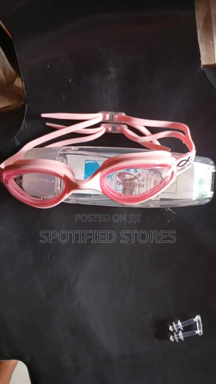 Pink Three Fish Swimming Goggles