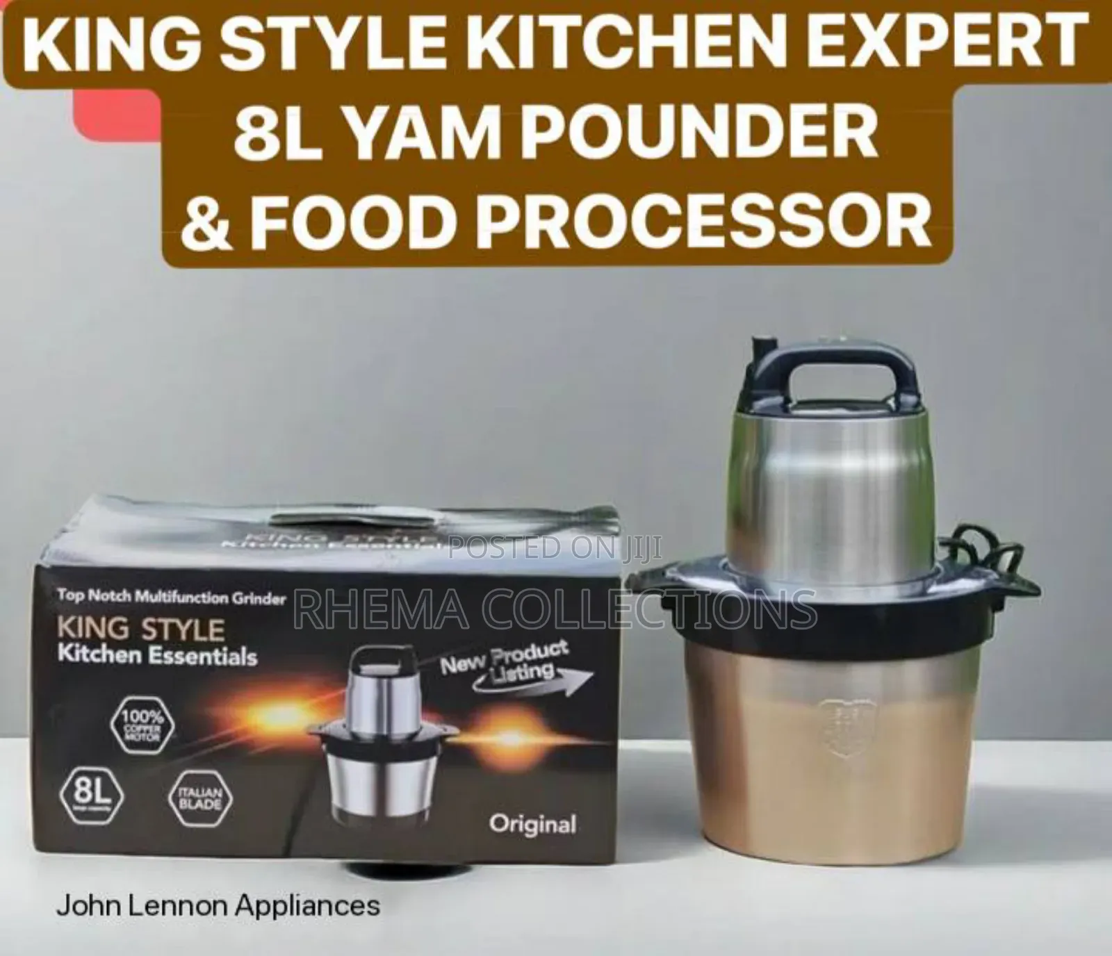 8ltr Original Double-Speed King Style Yam Pounder