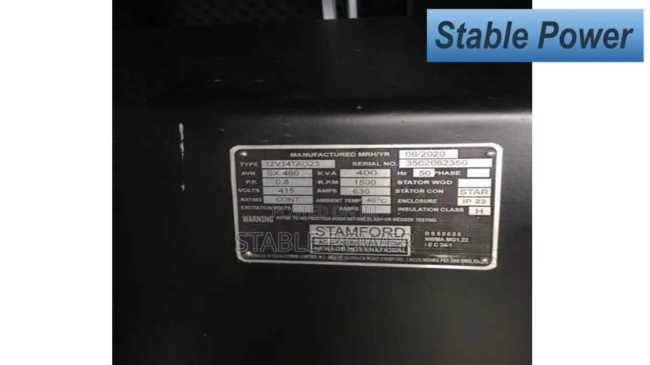 400kva Perkins Soundproof Diesel Generator