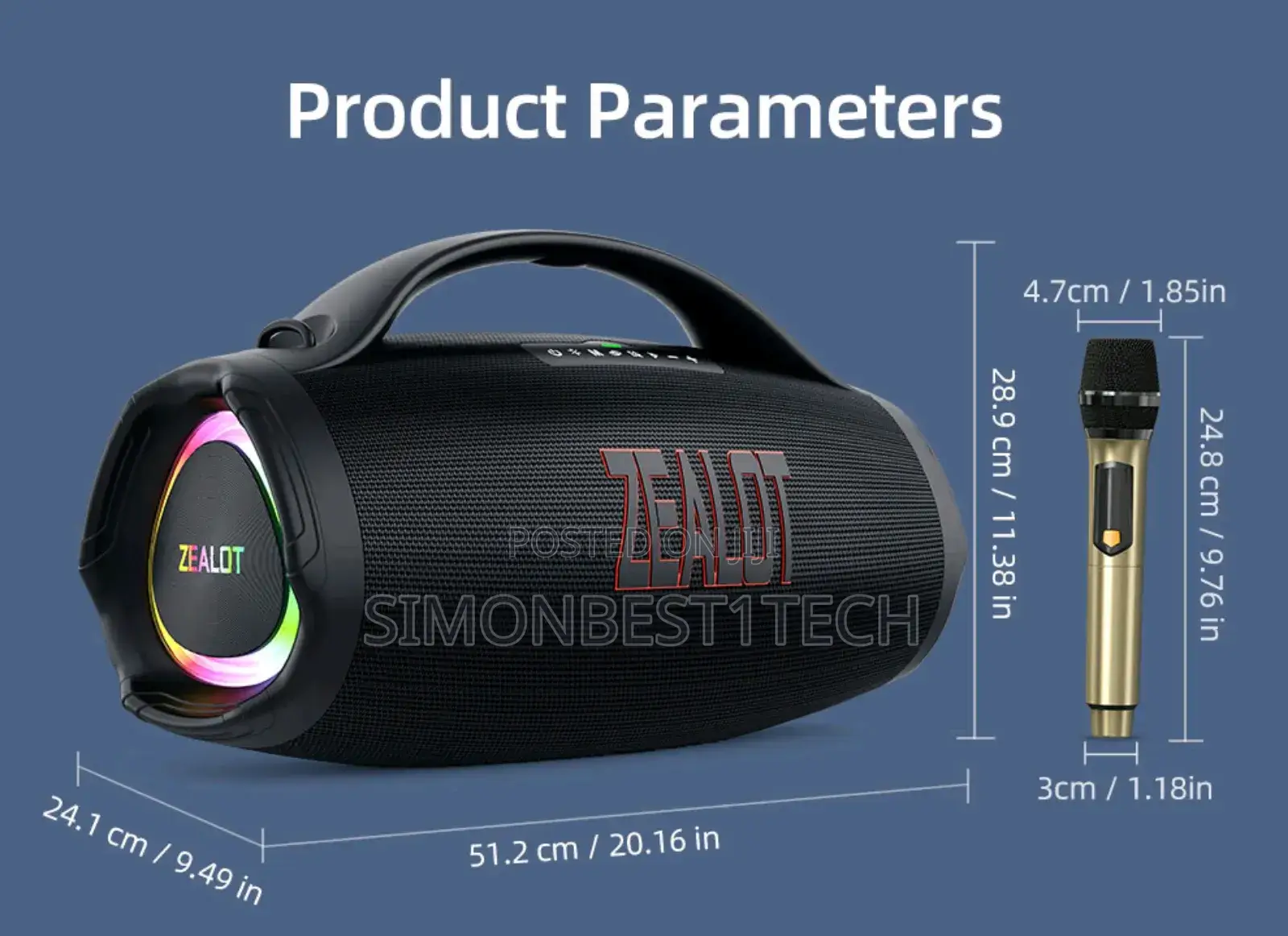 Zealot Speaker S98m 160 Watts.