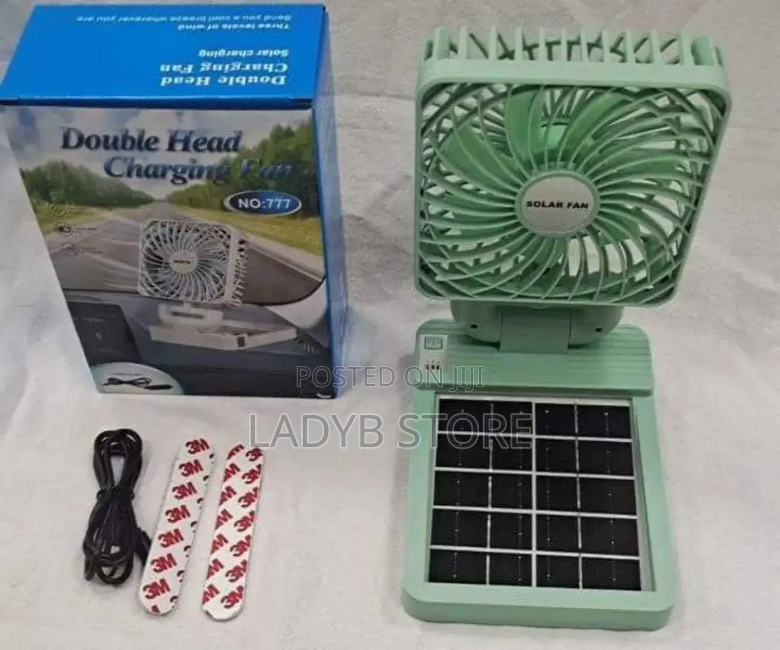 Rechargeable Fan With Solar Panel