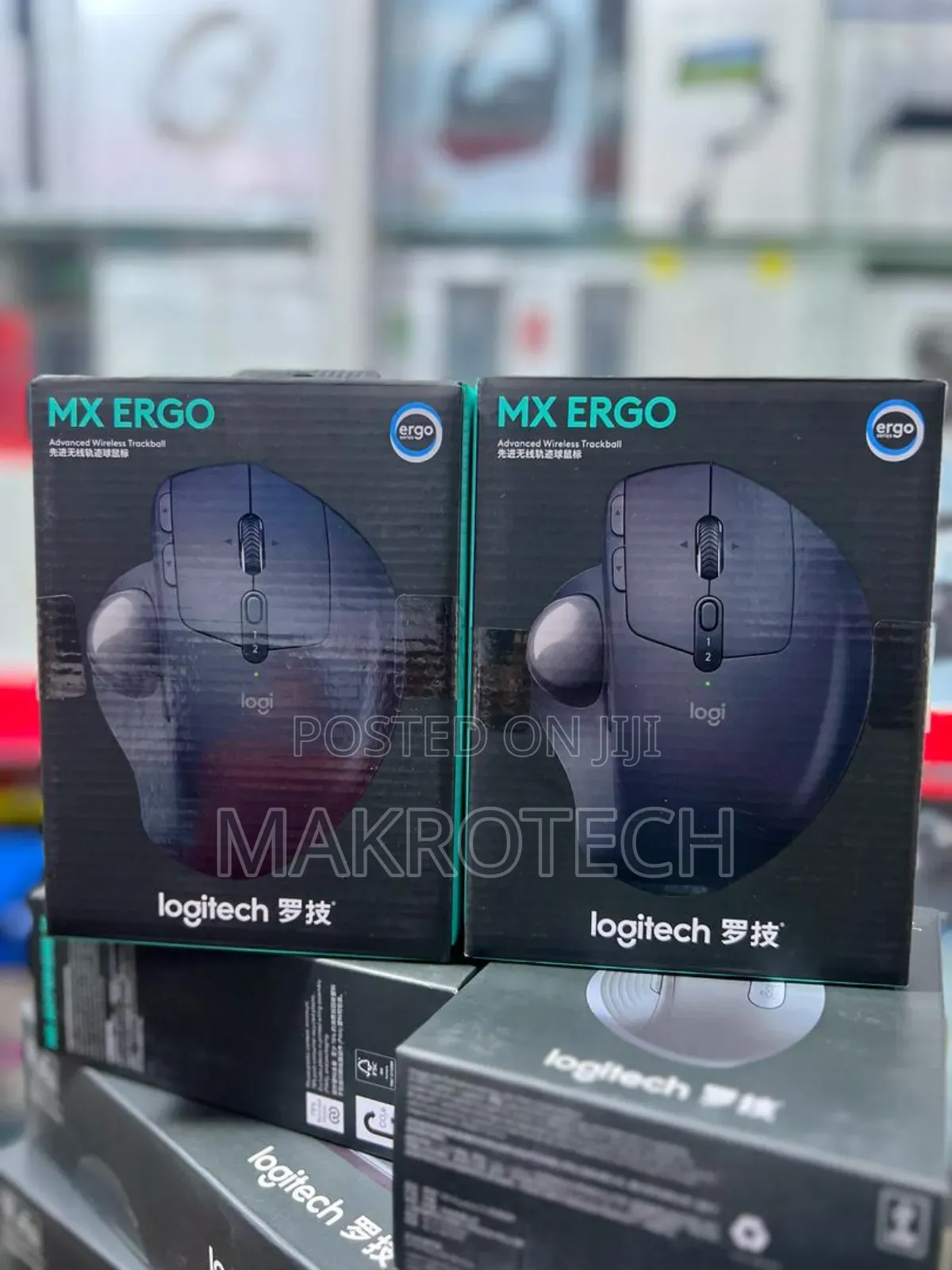 Logitech Mx Ergo Wireless Trackball Mouse, Ergonomic Design,