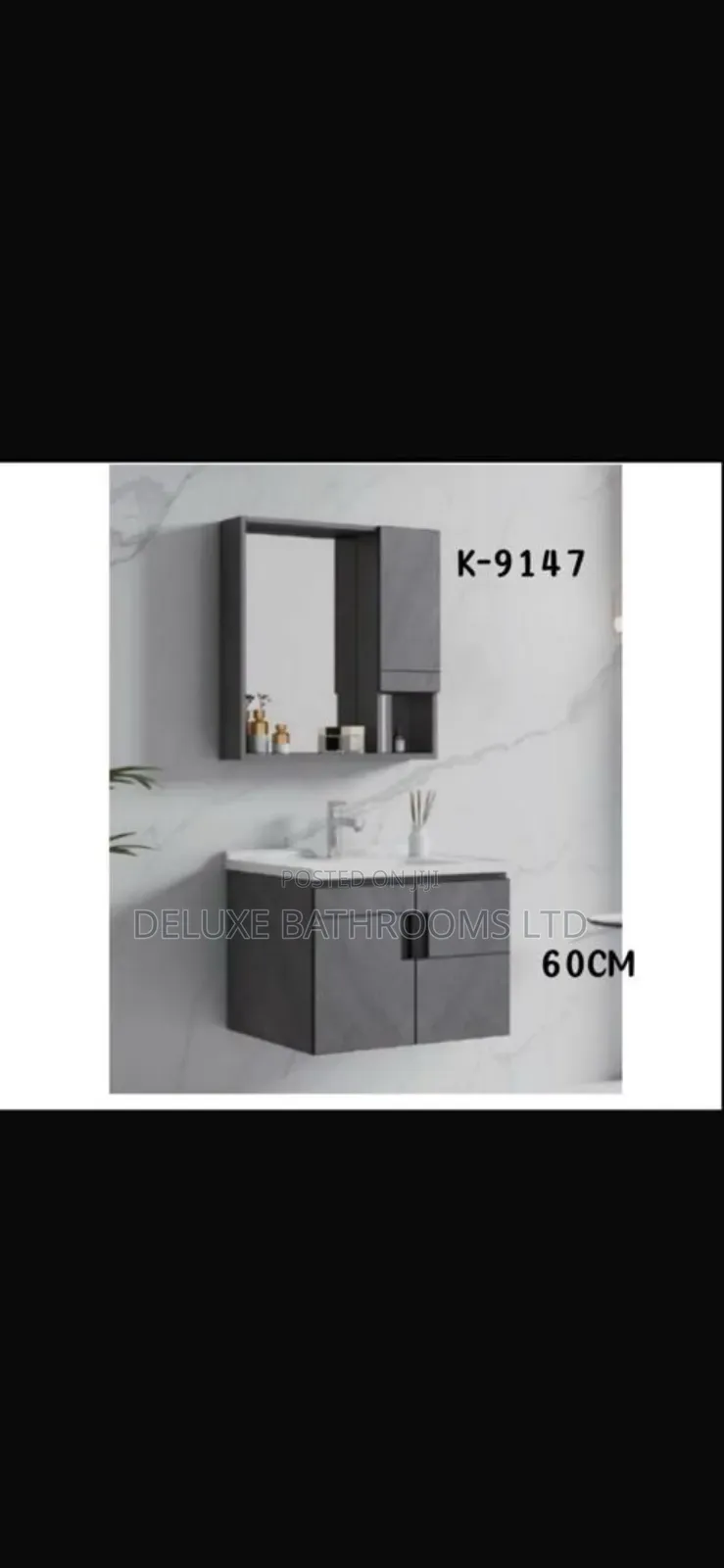 Black Bathroom Cabinet