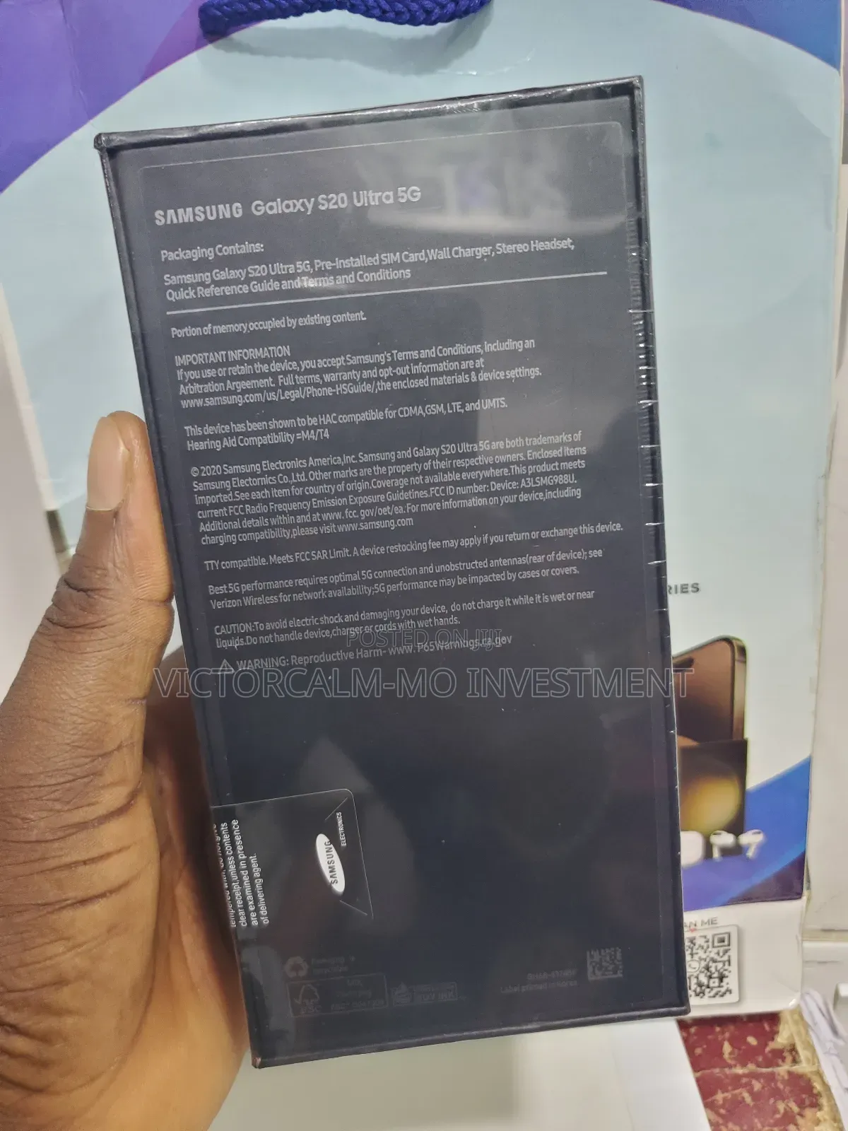 New Samsung Galaxy S20 Ultra 5G 128 GB Gray