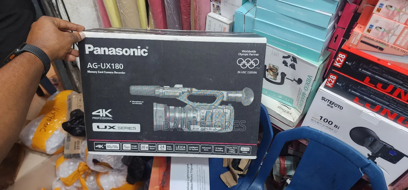 Panasonic Ag-ux180 4k Premium Professional Camcorder