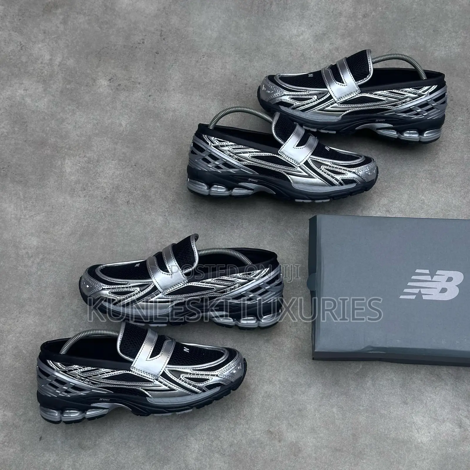 Original New Balance 1960l Loafers Black / Sliver Sneakers