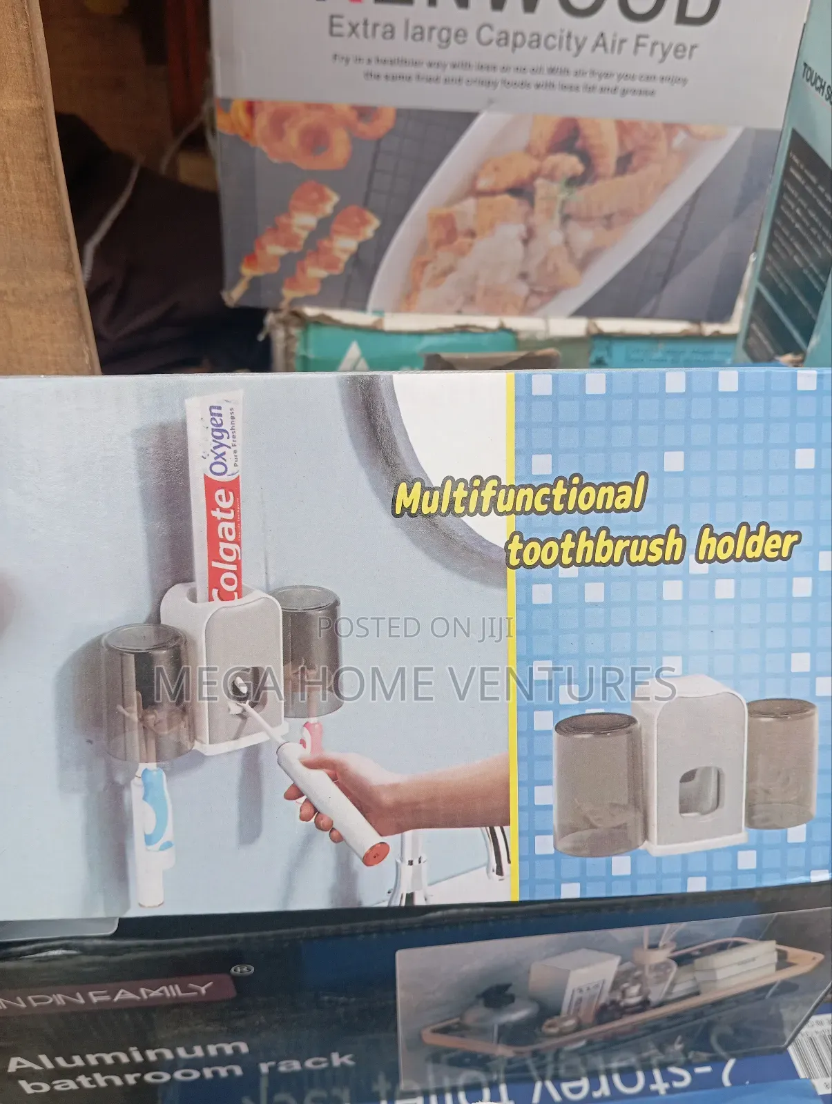 Toothpaste Dispenser With Brush Holder