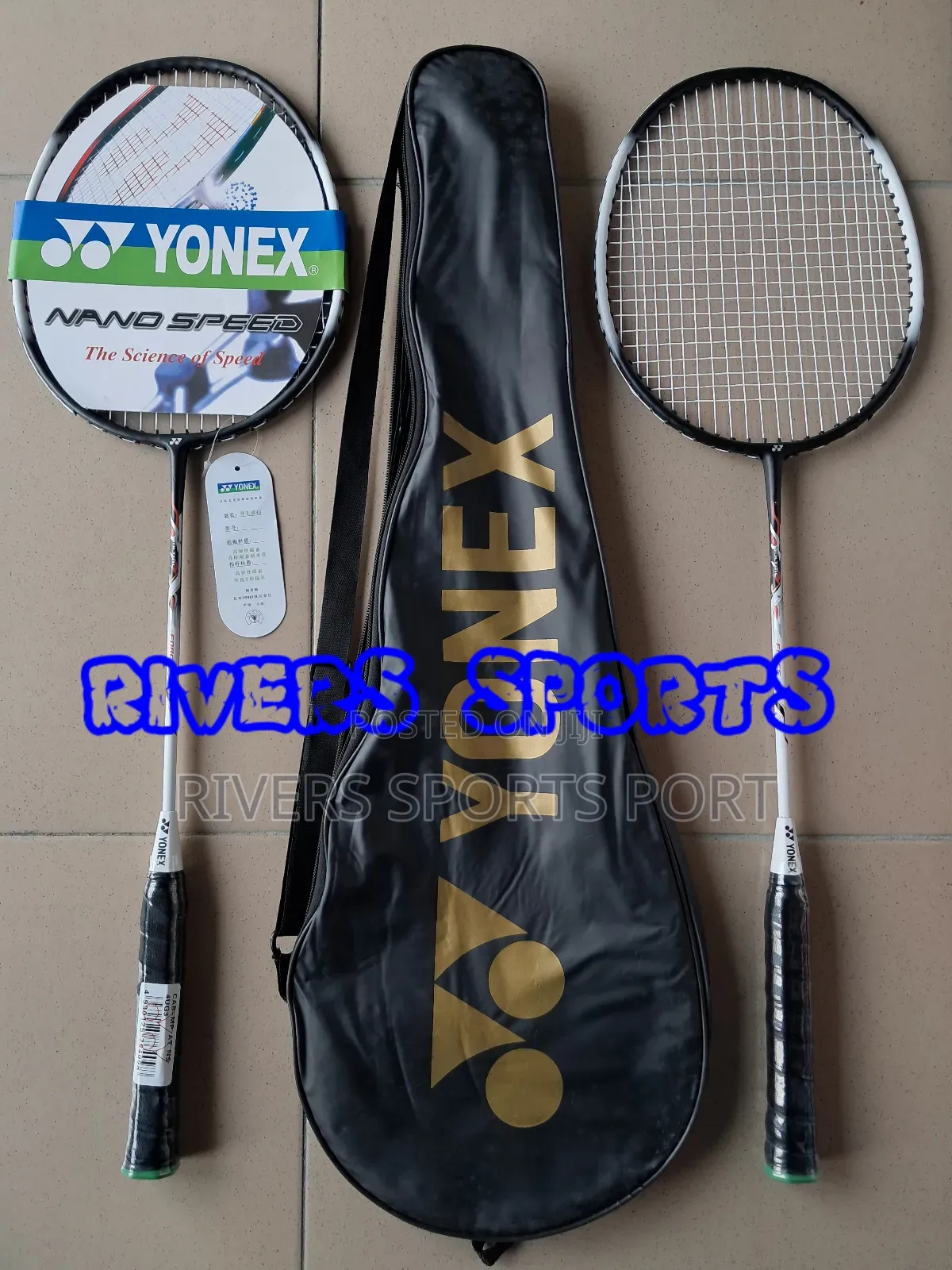 2in1 Yonex Badminton Racket With Full Cover Bag