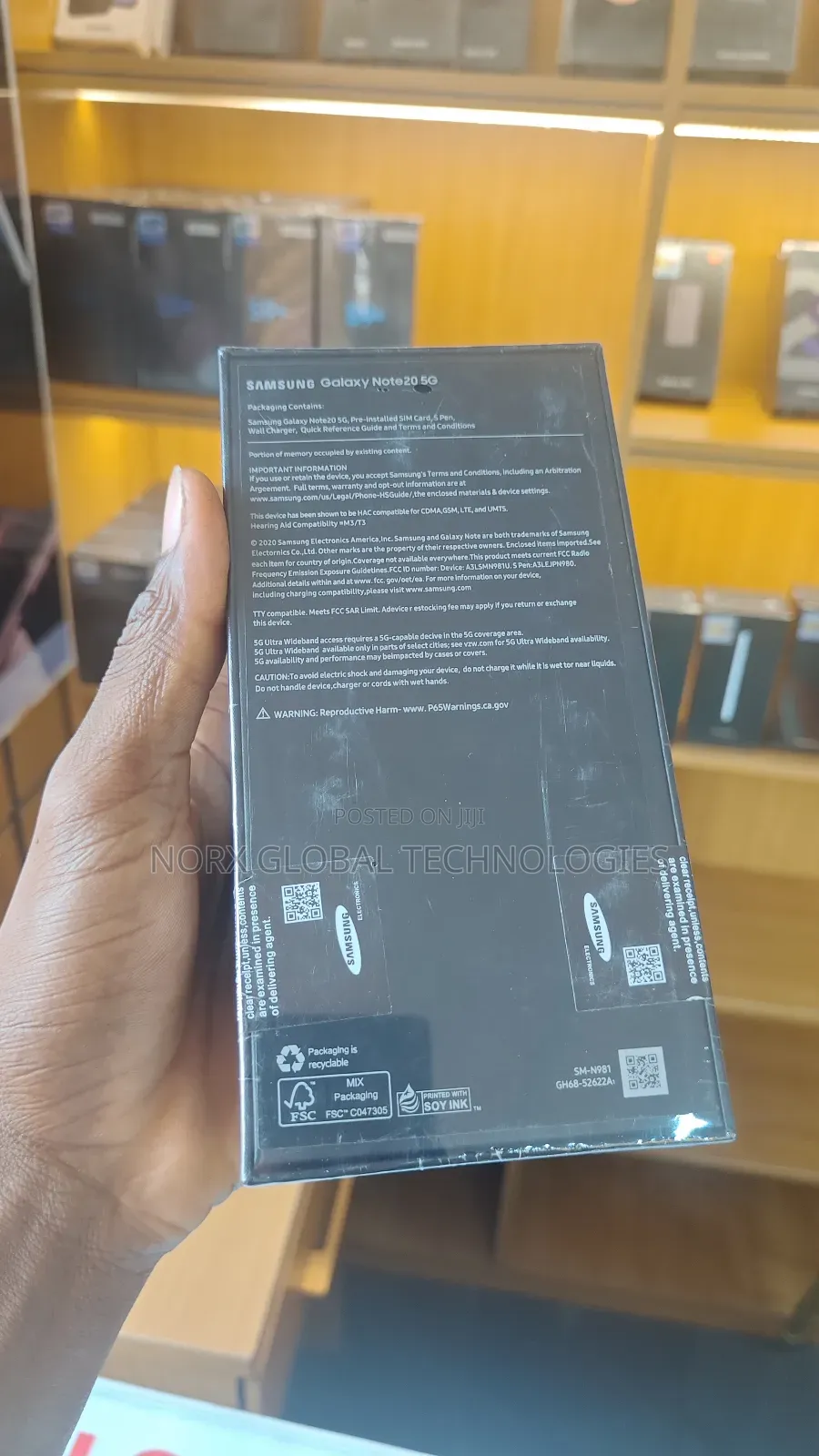 New Samsung Galaxy Note 20 5G 256 GB