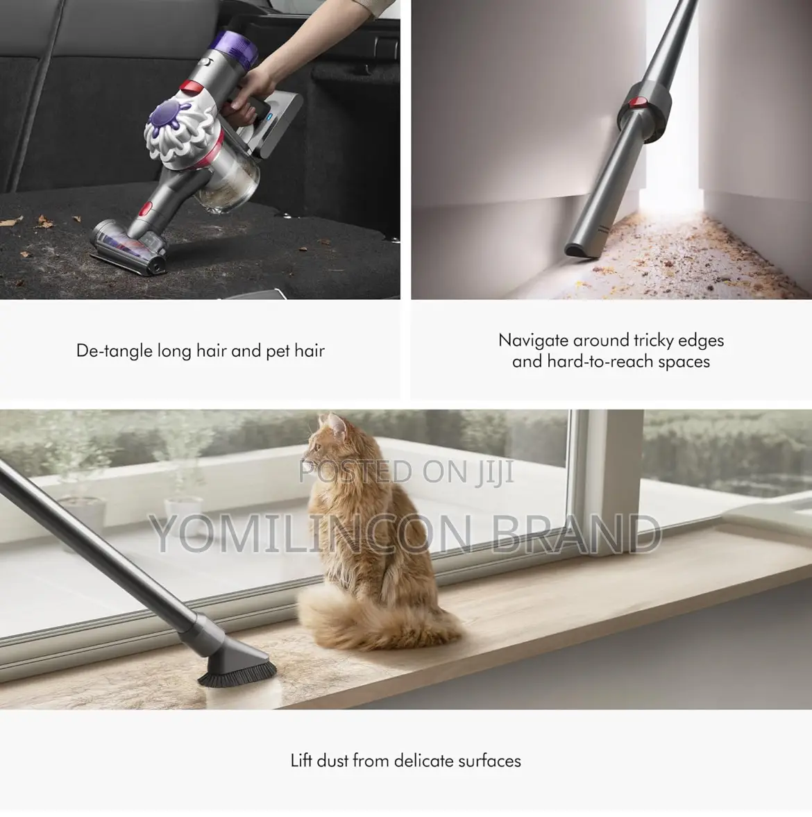 Dyson V15 Detect Cordless Vacuum Cleaner, Yellow/Nickel