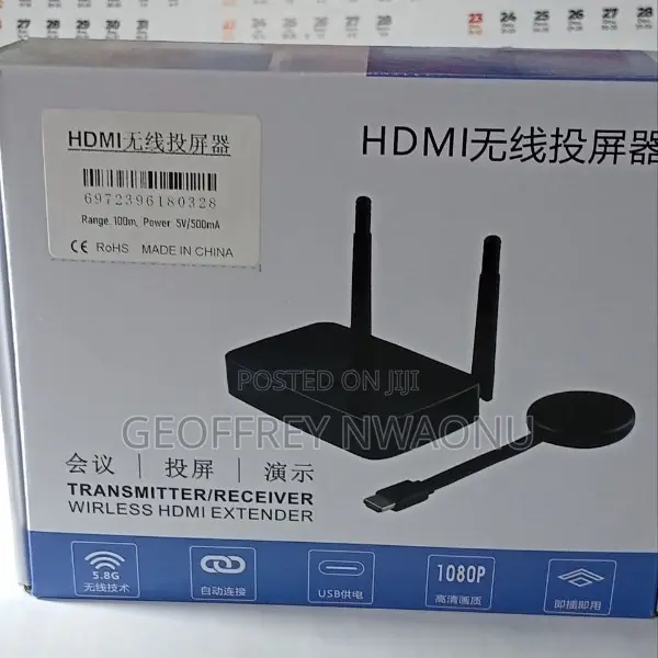 Wireless Hdmi Extender100m–5.3ghz Hdmi Transmitter Receiver