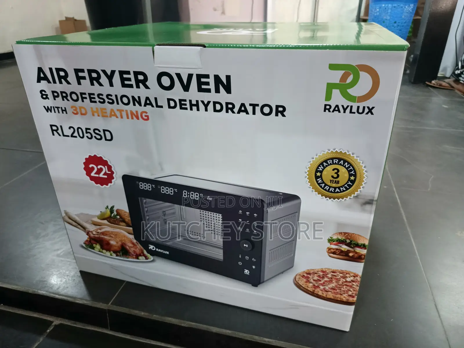Raylux Premium Air-Fryer With Dehydrator, Oven Grill - 22 L