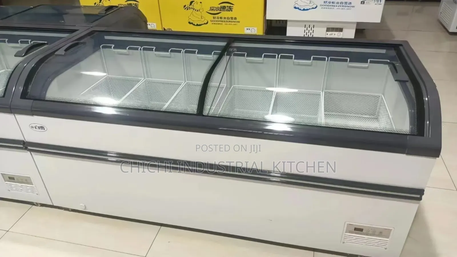 6ft 23.C Industrial Supermarket Island Freezer Display Unit