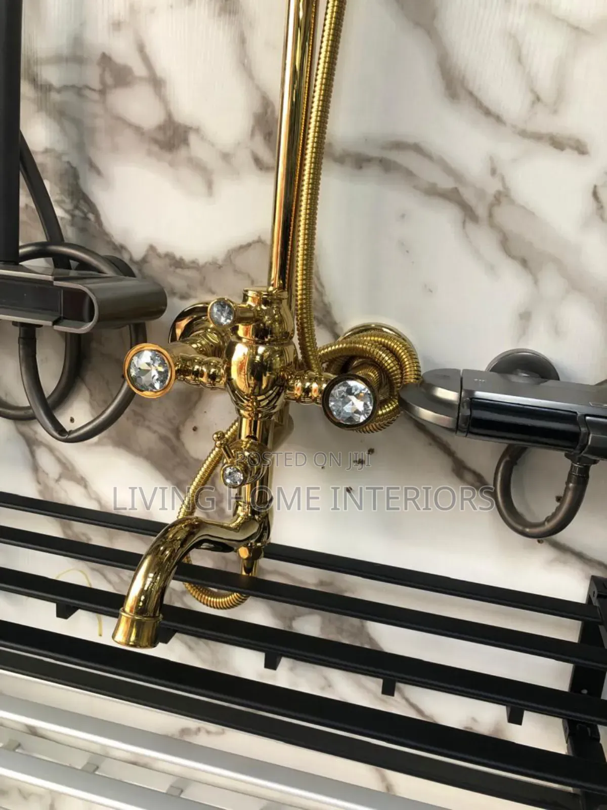 Luxury Golden Standing Shower Mixer 
