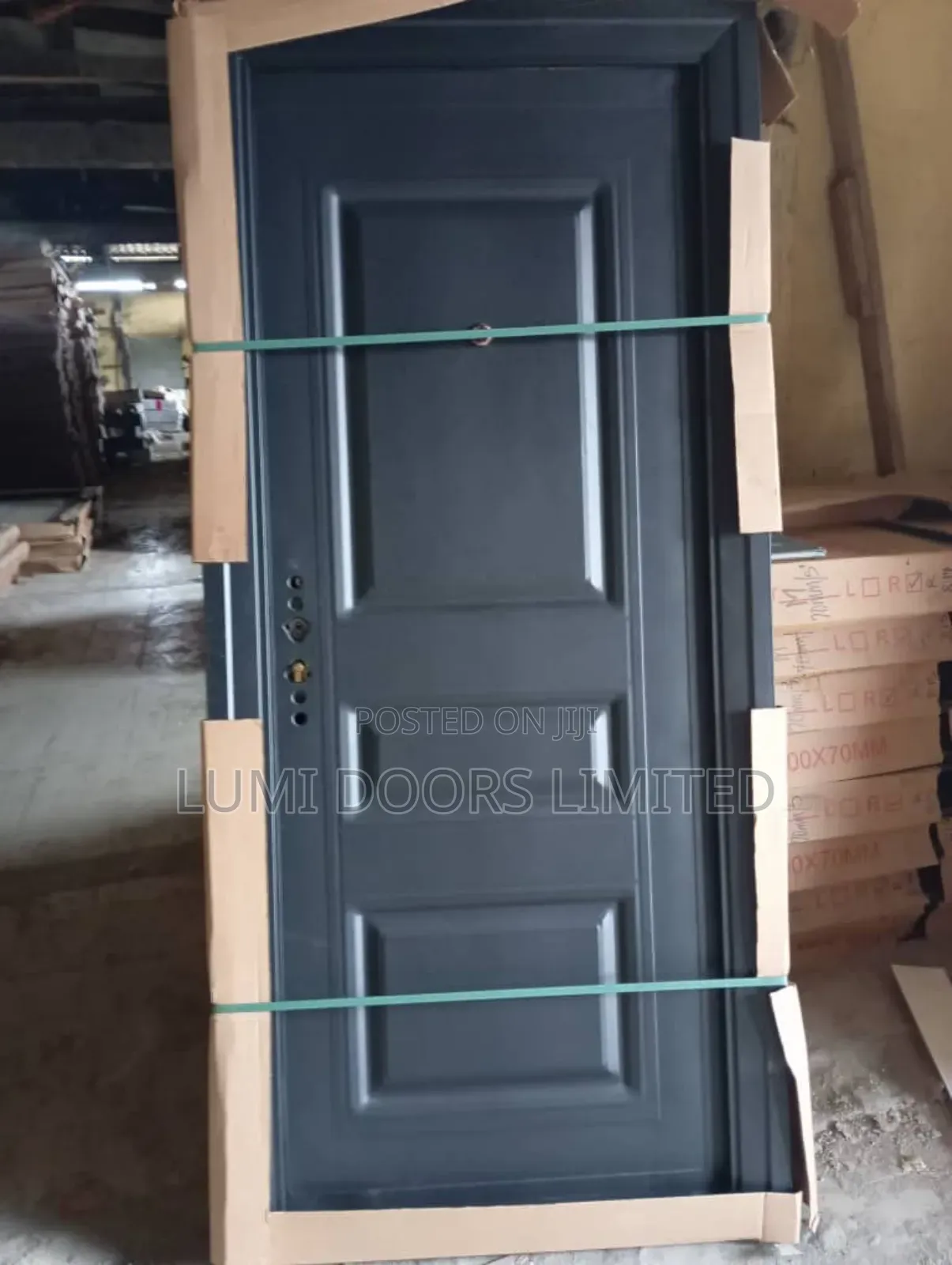 Black China Steel Security Door 3ft