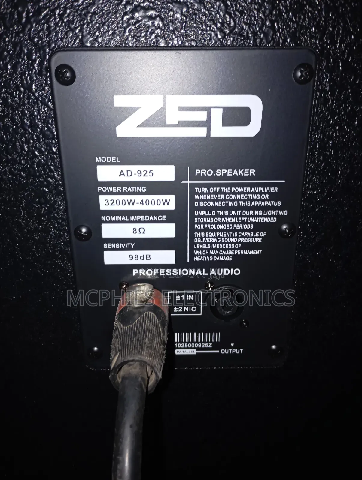 Zed Ad-925 Acoustics Super Speaker