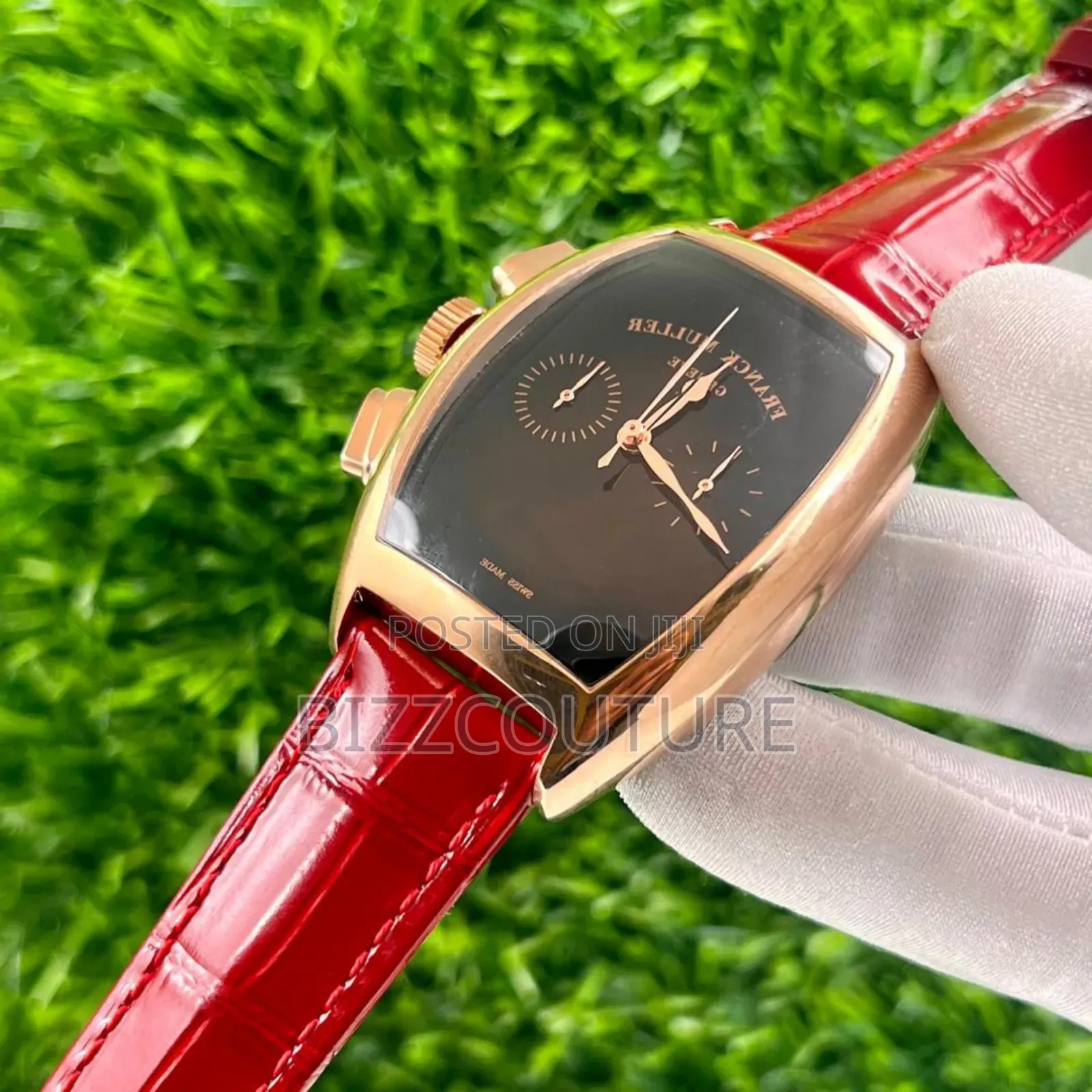 Original Franck Muller Red Leather Strap Watch