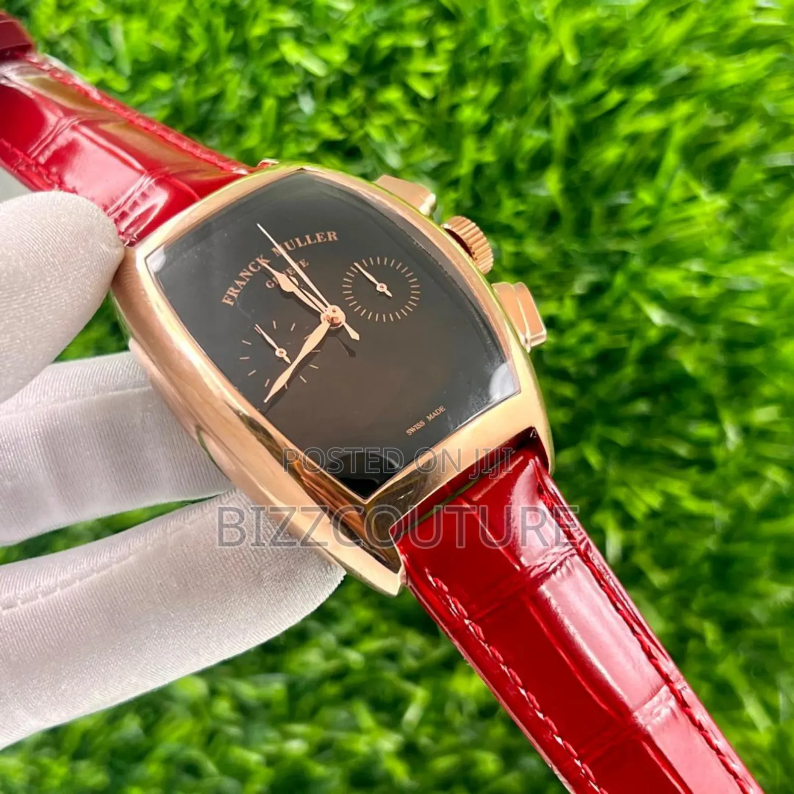 Original Franck Muller Red Leather Strap Watch