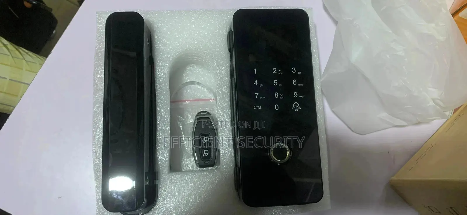 Glass Door Lock Keyless Door Smart Lock, Uses Tuya App
