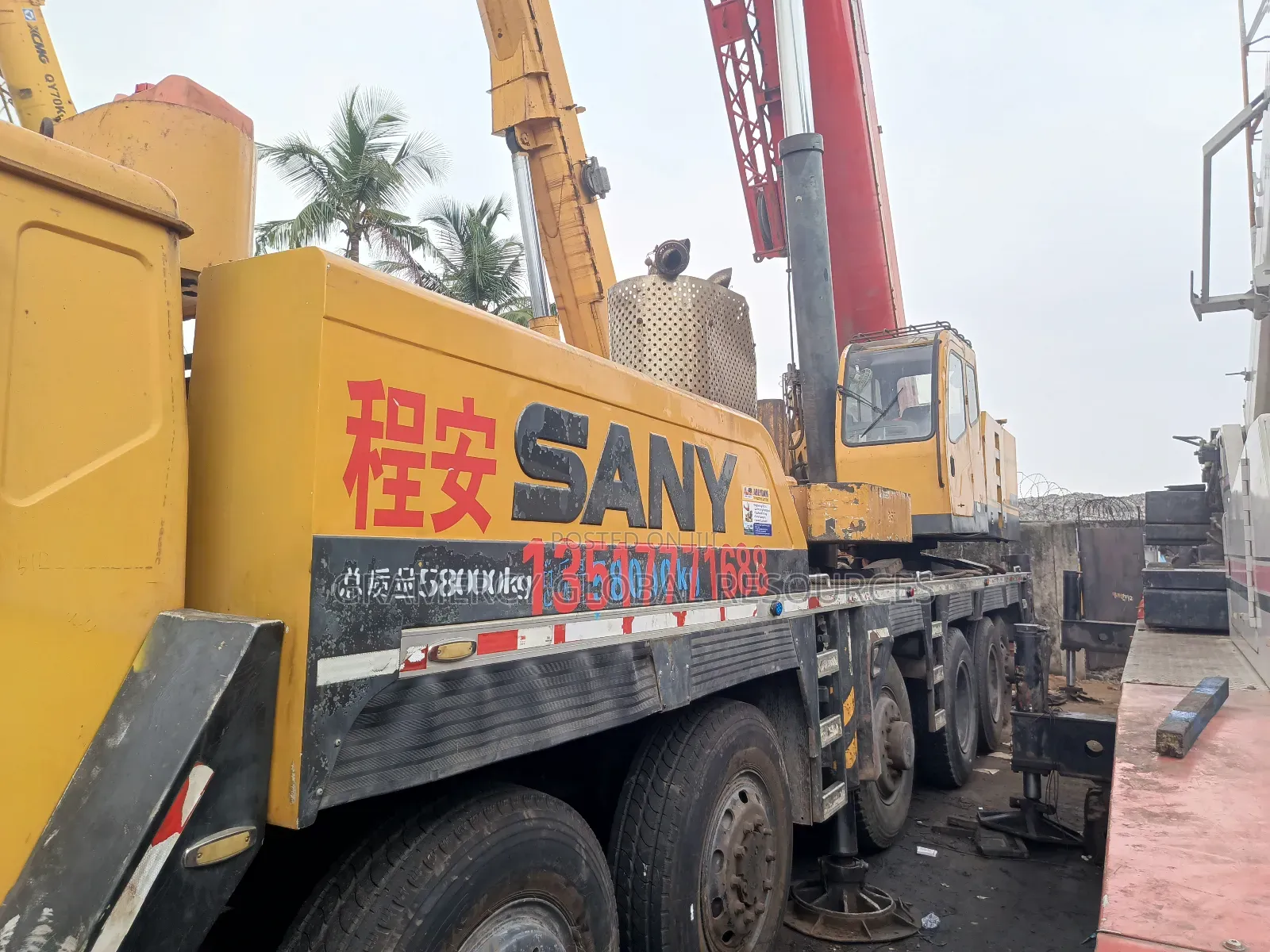 Company Used Sany 130 Tons Motor Crane Available for Sale