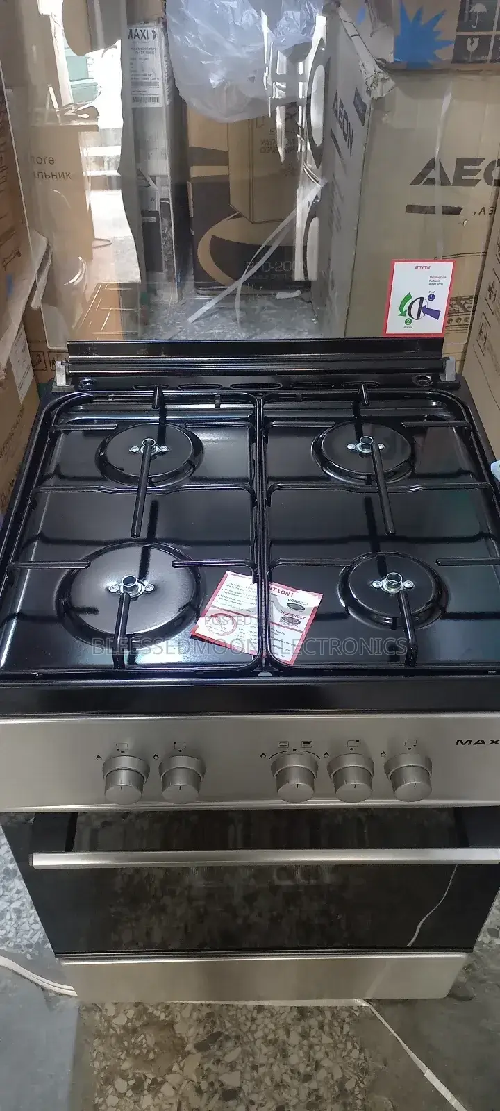 Maxi Inverter Consumption 4 Bunners Gas Cooker 60x60 4b Gas