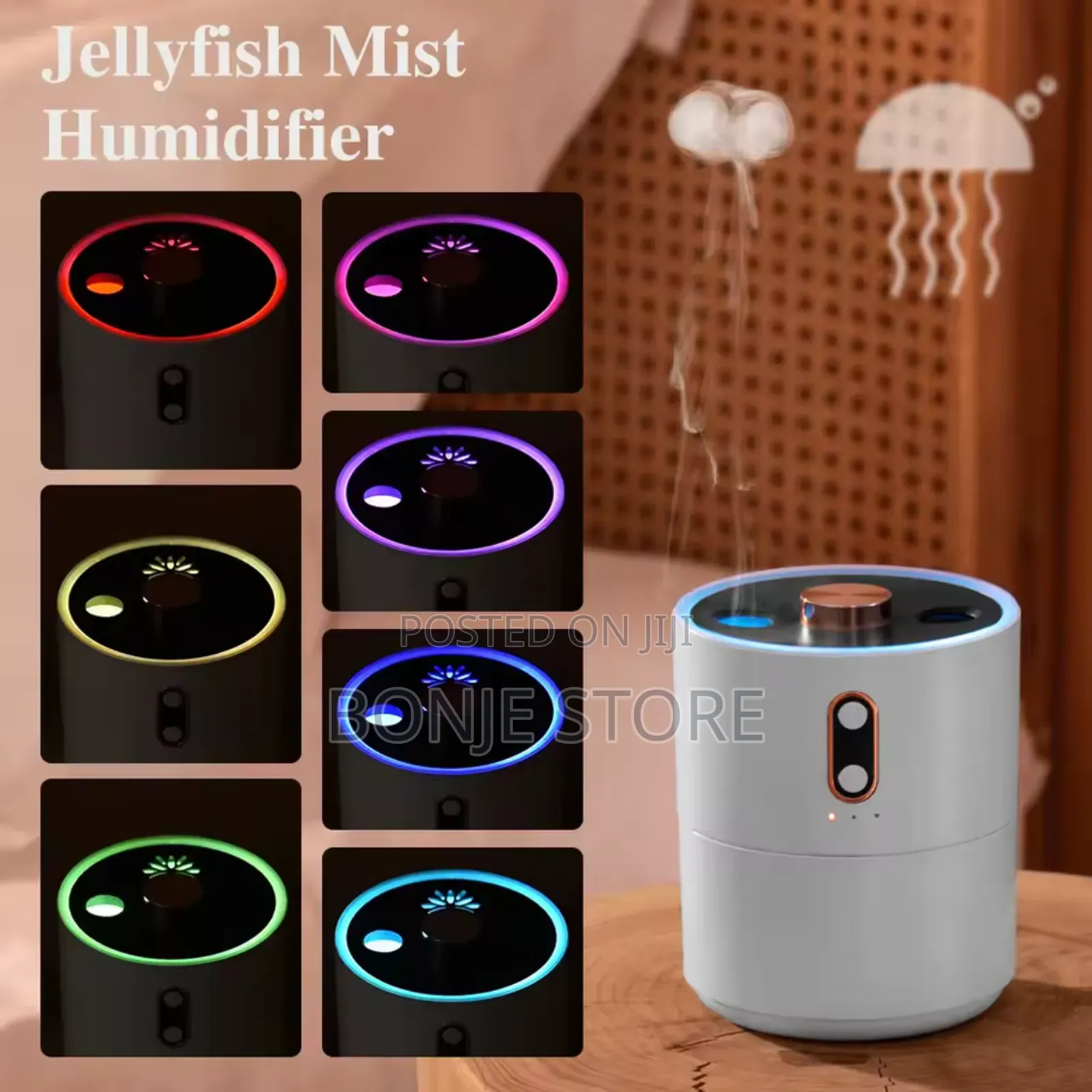 430ml Volcano Flame Humidifier Diffuser - 2 Spray Mode