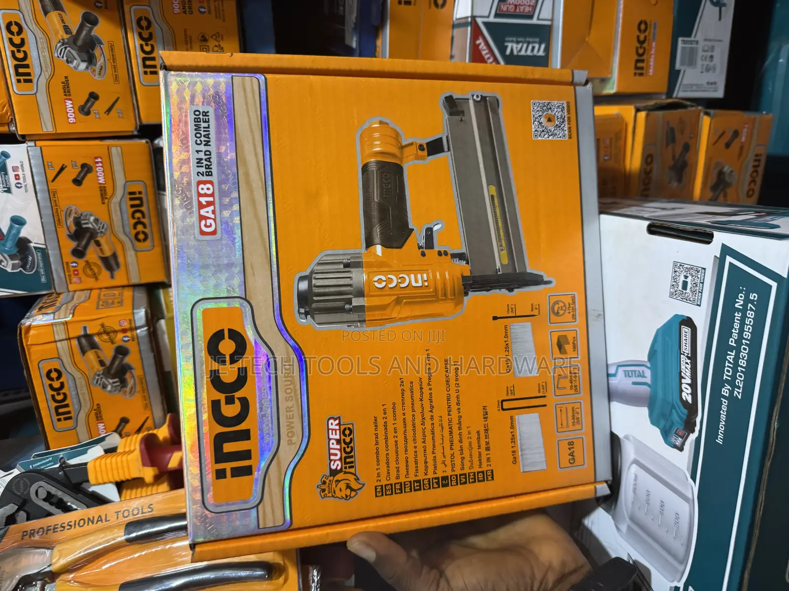 Ingco 2 in 1 Combo Brad Nailer (F15 - 50) (J16 - 40)