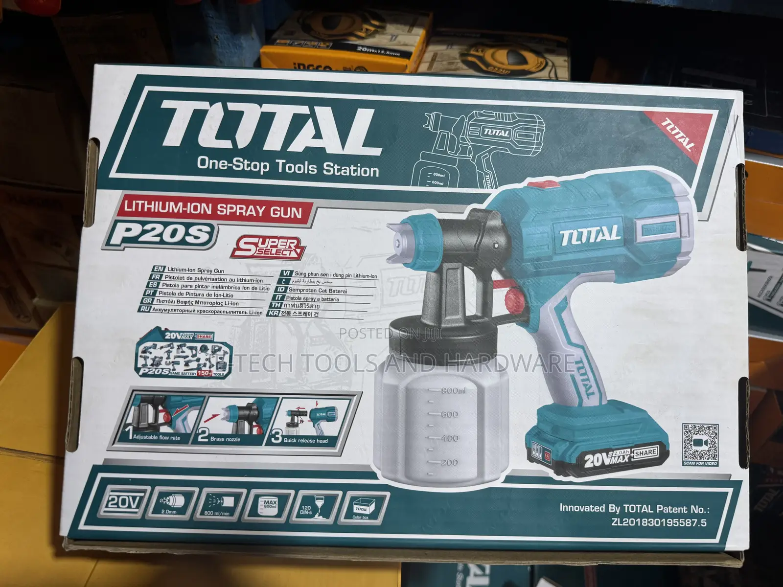 Total Cordless Spray Gun - 20v 2ah Battery