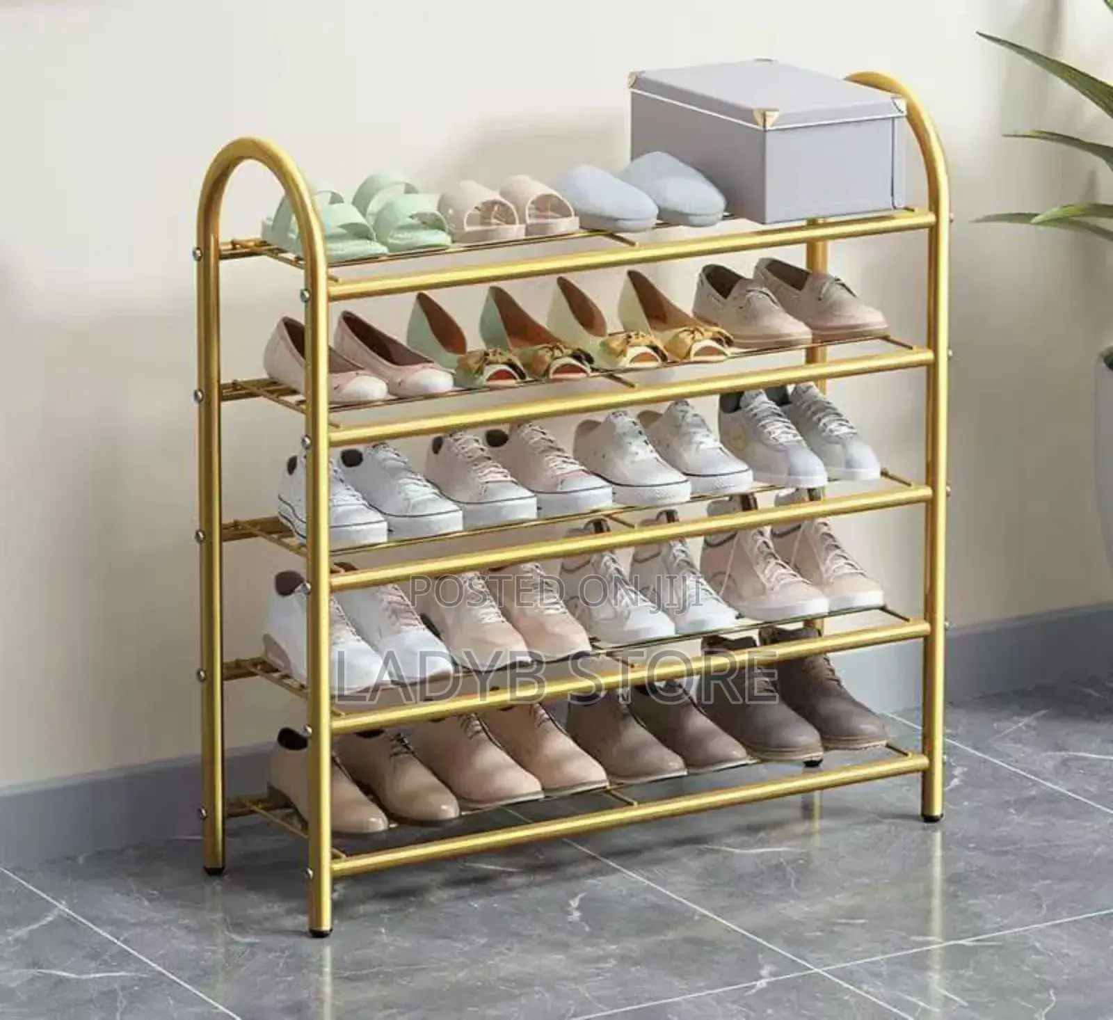 5layers Gold Shoe Rack