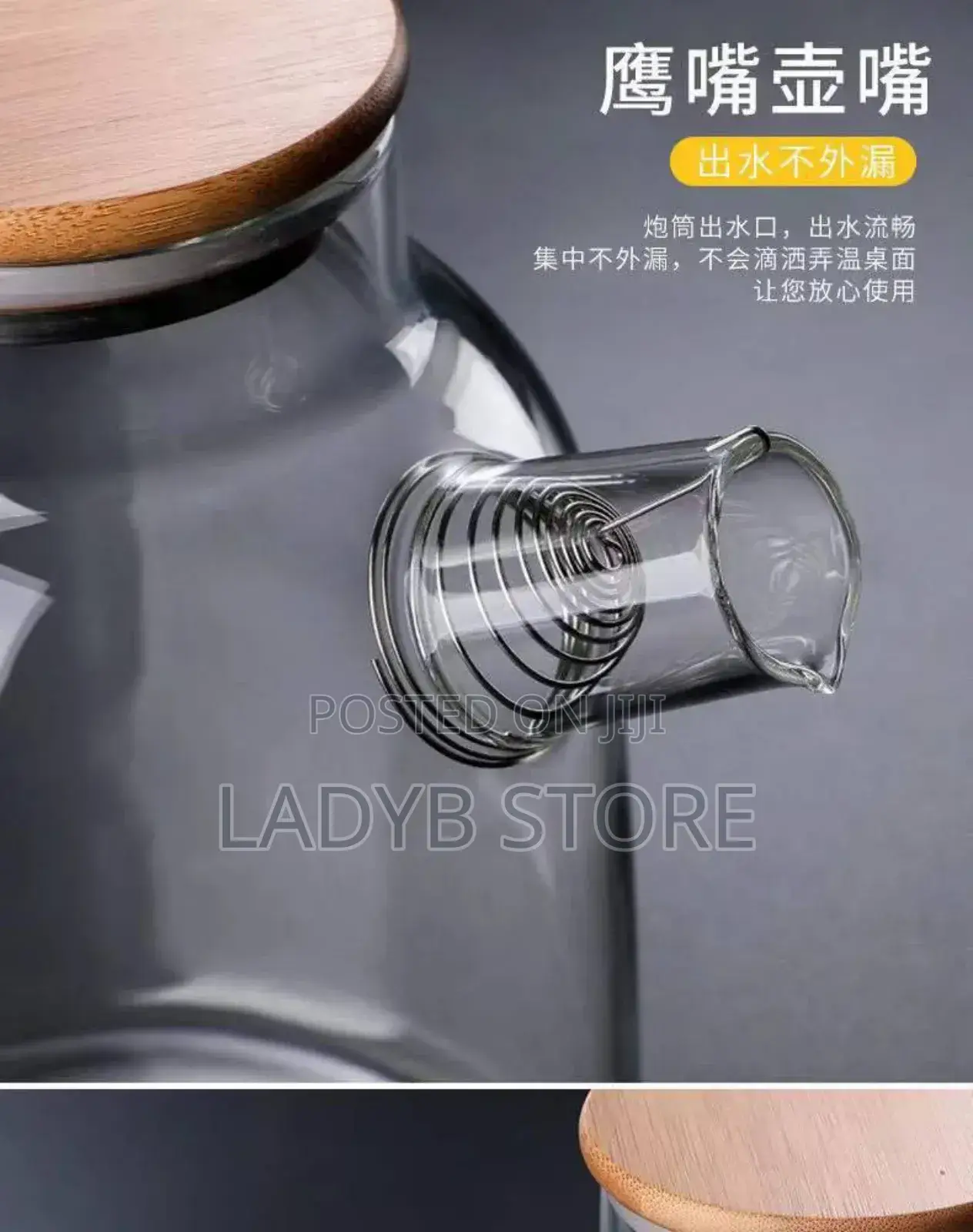 1l Borosilicate Teapot