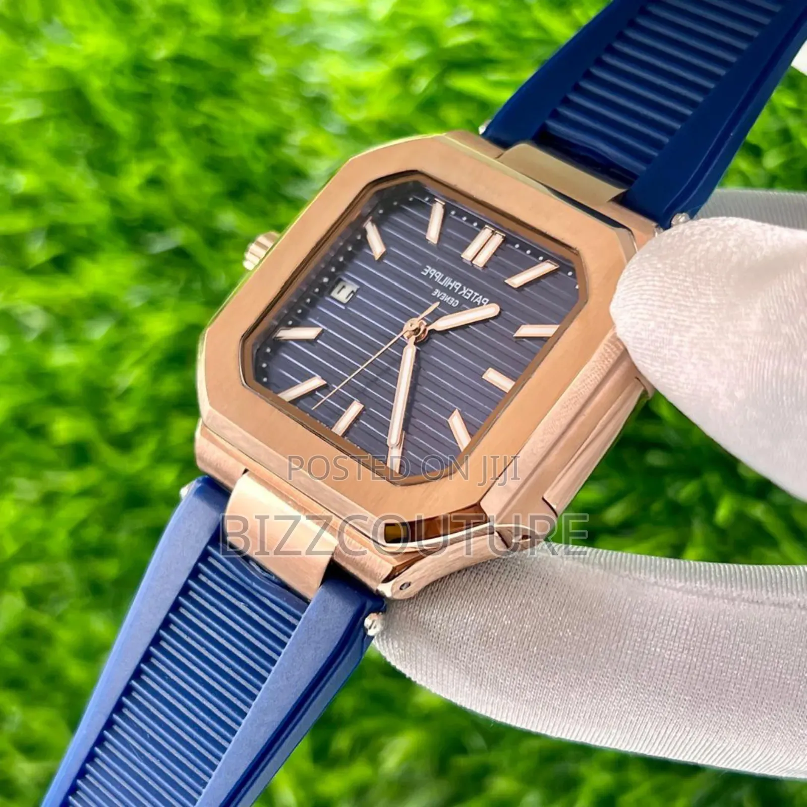 Original Patek Philippe Blue Rubber Strap Watch