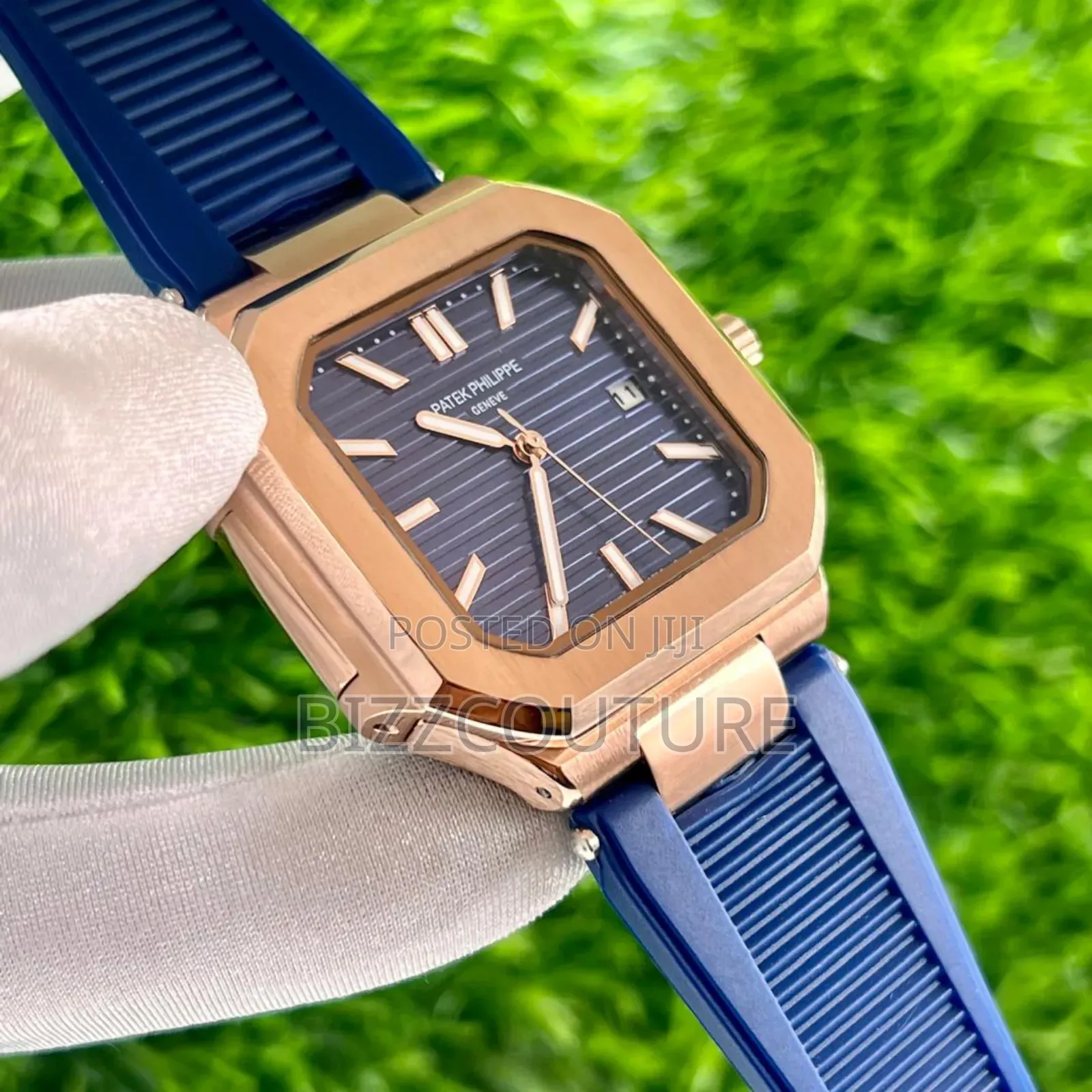 Original Patek Philippe Blue Rubber Strap Watch