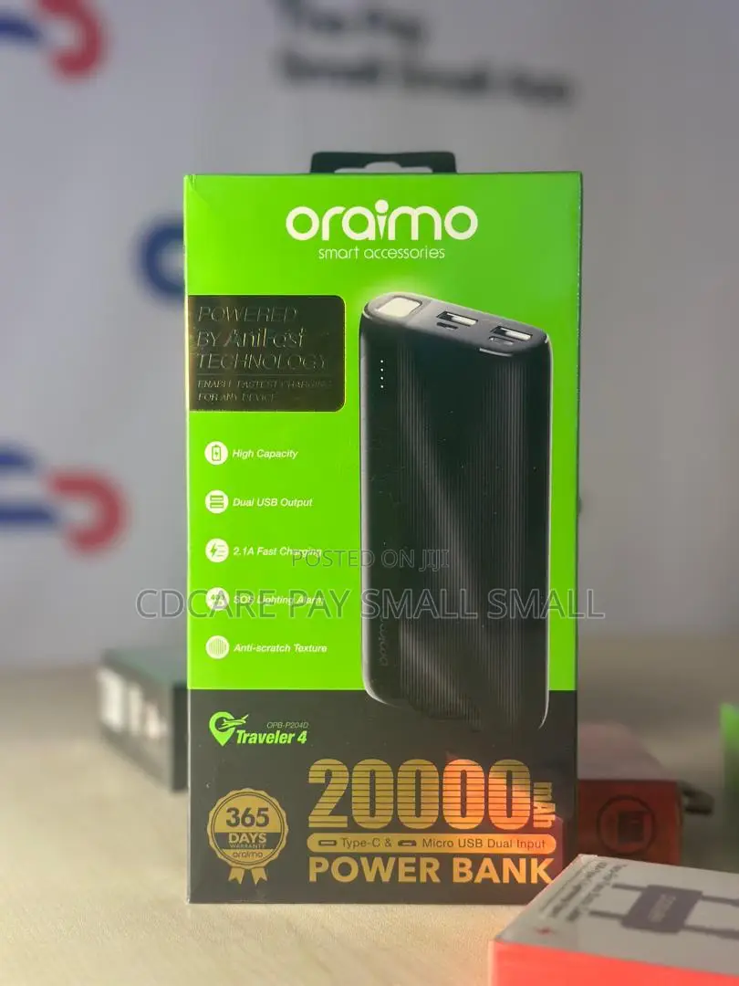 Pay Small Small Oraimo Traveler4 Power Bank on Cdcare.App