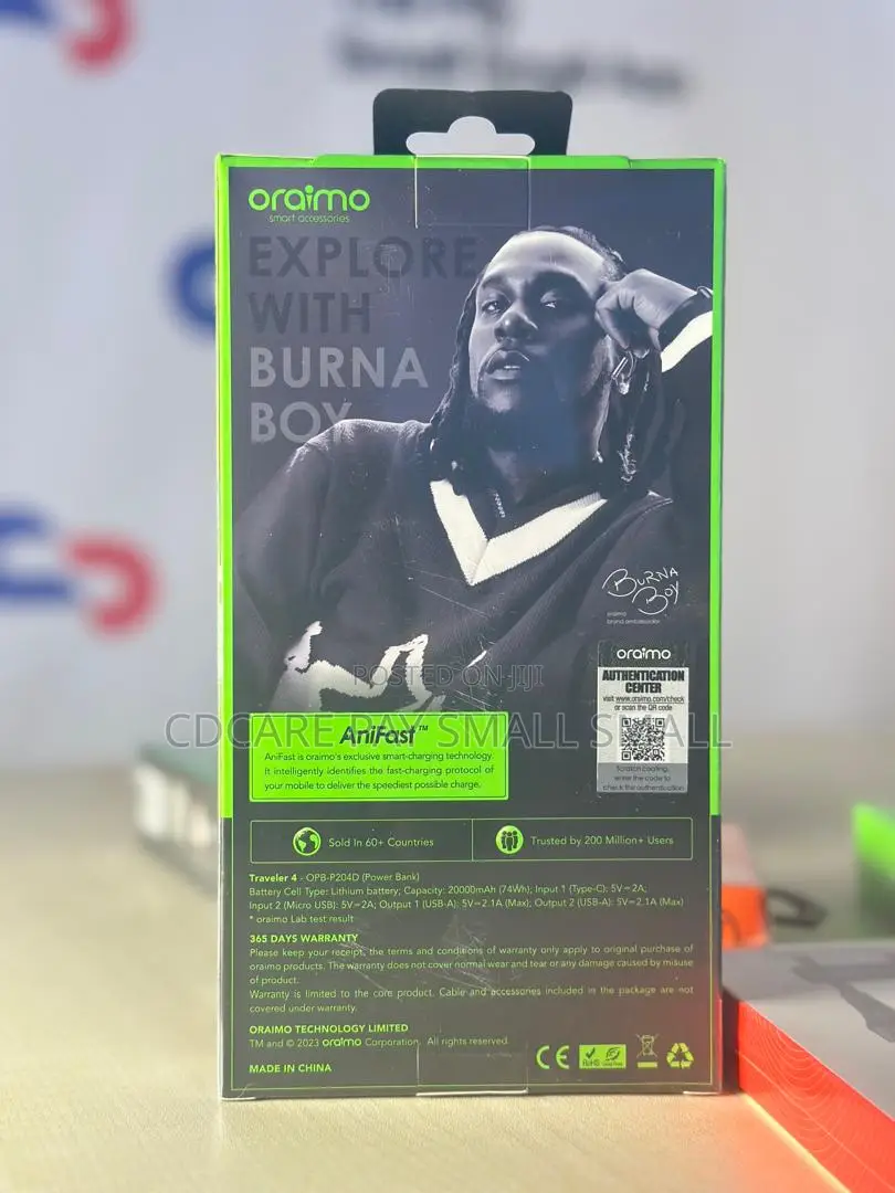 Pay Small Small Oraimo Traveler4 Power Bank on Cdcare.App