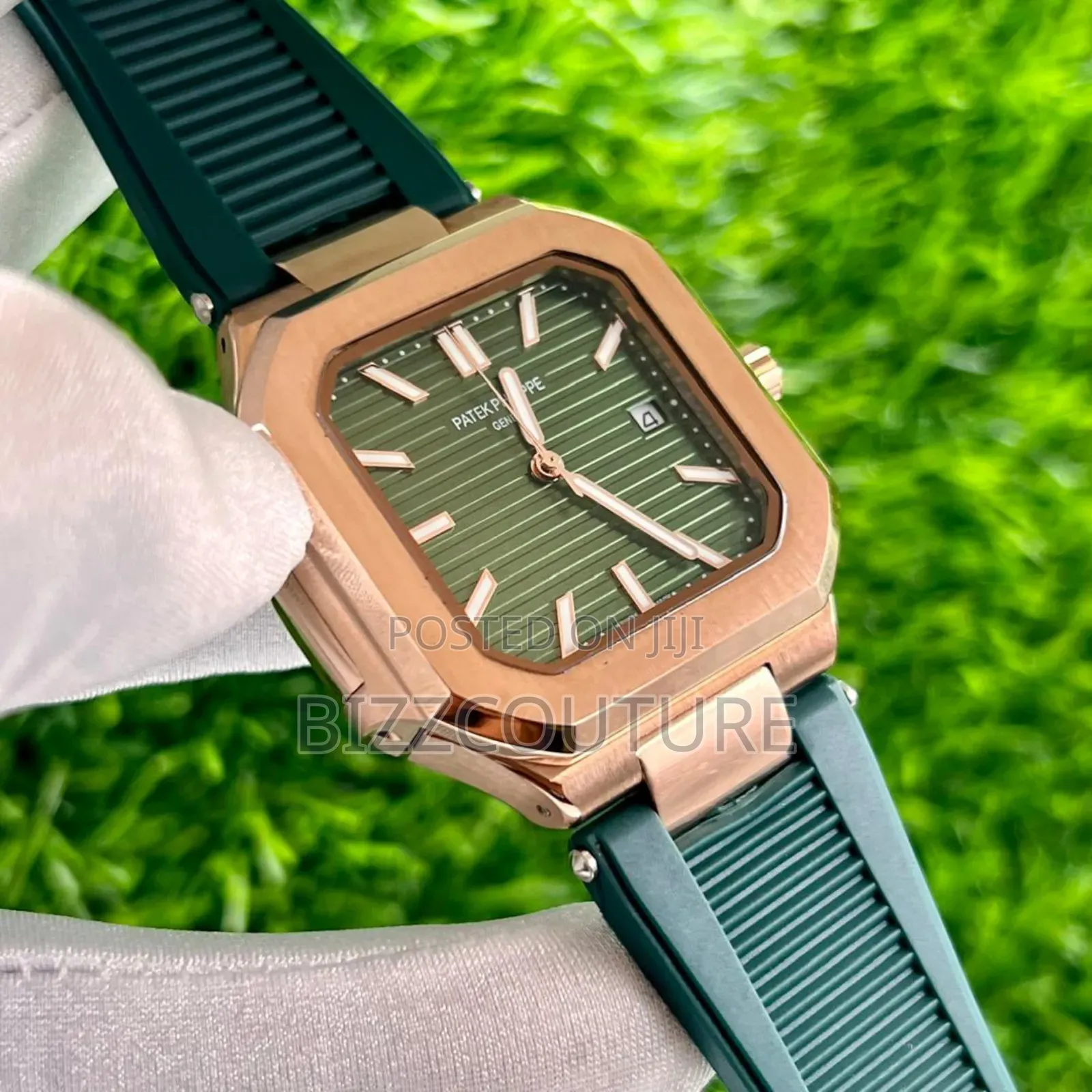 Original Patek Philippe Green Rubber Strap Watch