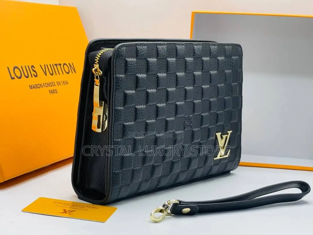 Louis Vuitton Quality Luxury Men Genuine Leather Purse