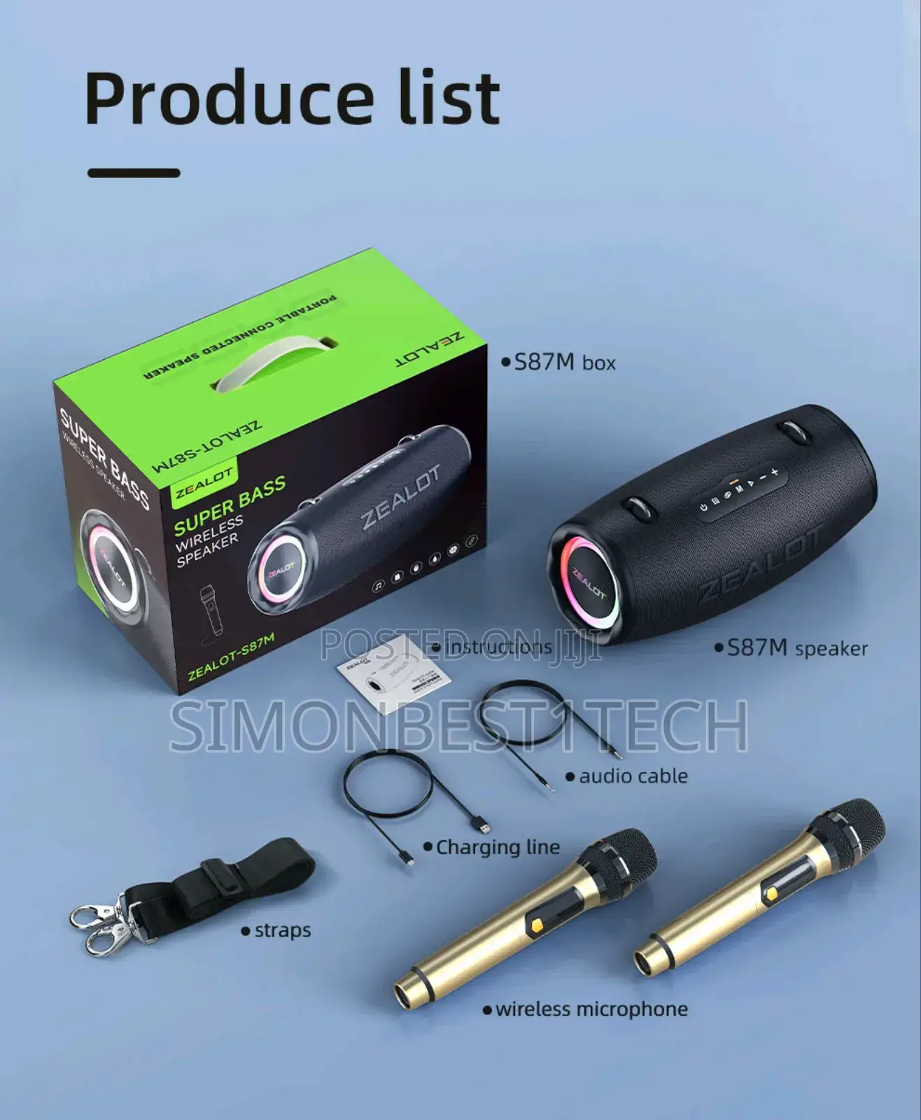 Zealot Speaker S87m 80w
